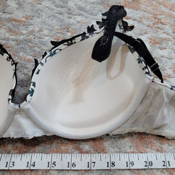 Pleasure State Couture Floral FIligree Bra with Lace Straps - Size 34D - Picture 5 of 6
